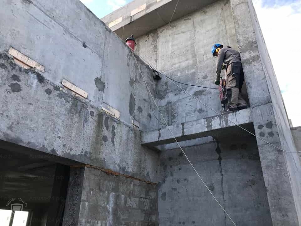 бурение отверстий в бетона